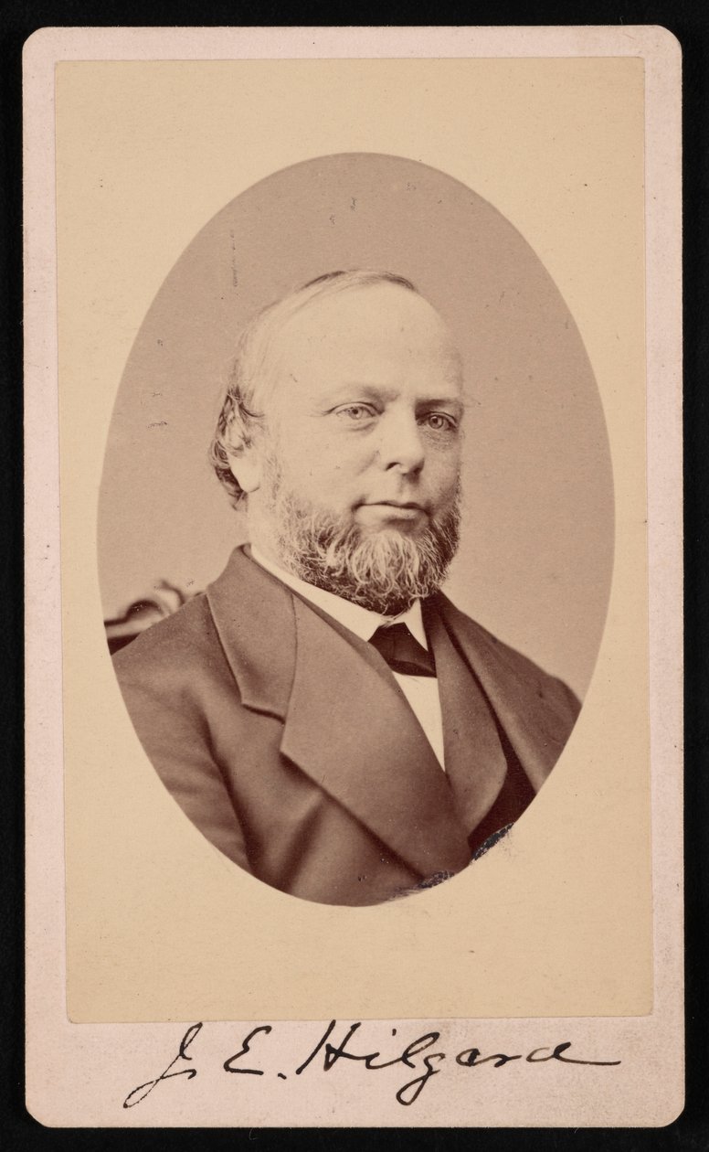 जूलियस इरास्मस हिलगार्ड का पोर्ट्रेट 1825-1891, 1875। द्वारा ब्रैडी की राष्ट्रीय फोटोग्राफिक पोर्ट्रेट गैलरी