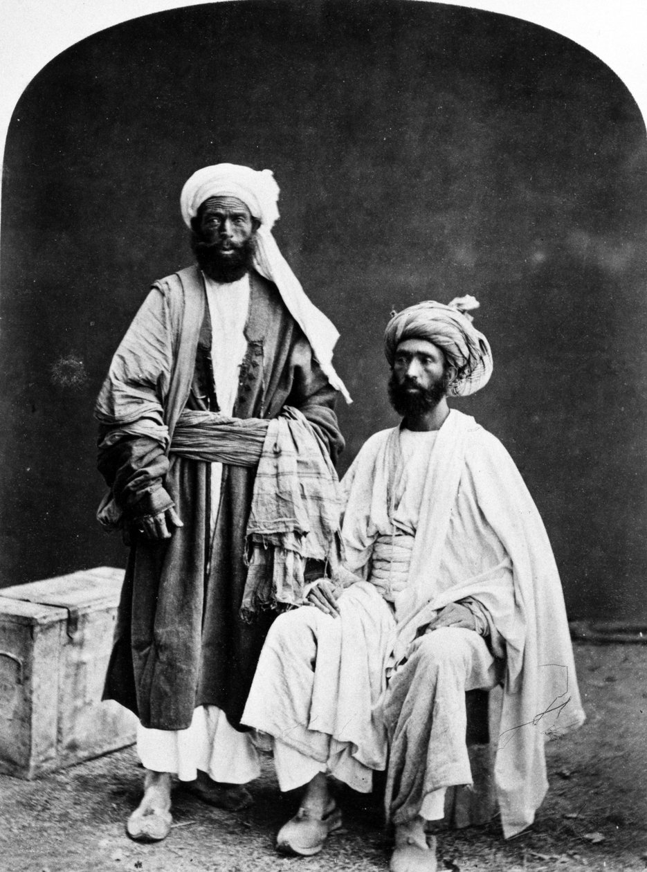 अफगान ट्रेडर्स, c.1860s-70s द्वारा ब्रिटिश फोटोग्राफर