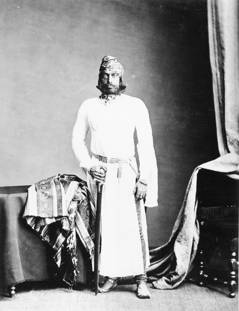 जोधपुर के महाराजा जसवंत सिंह द्वितीय, c.1870s द्वारा ब्रिटिश फोटोग्राफर