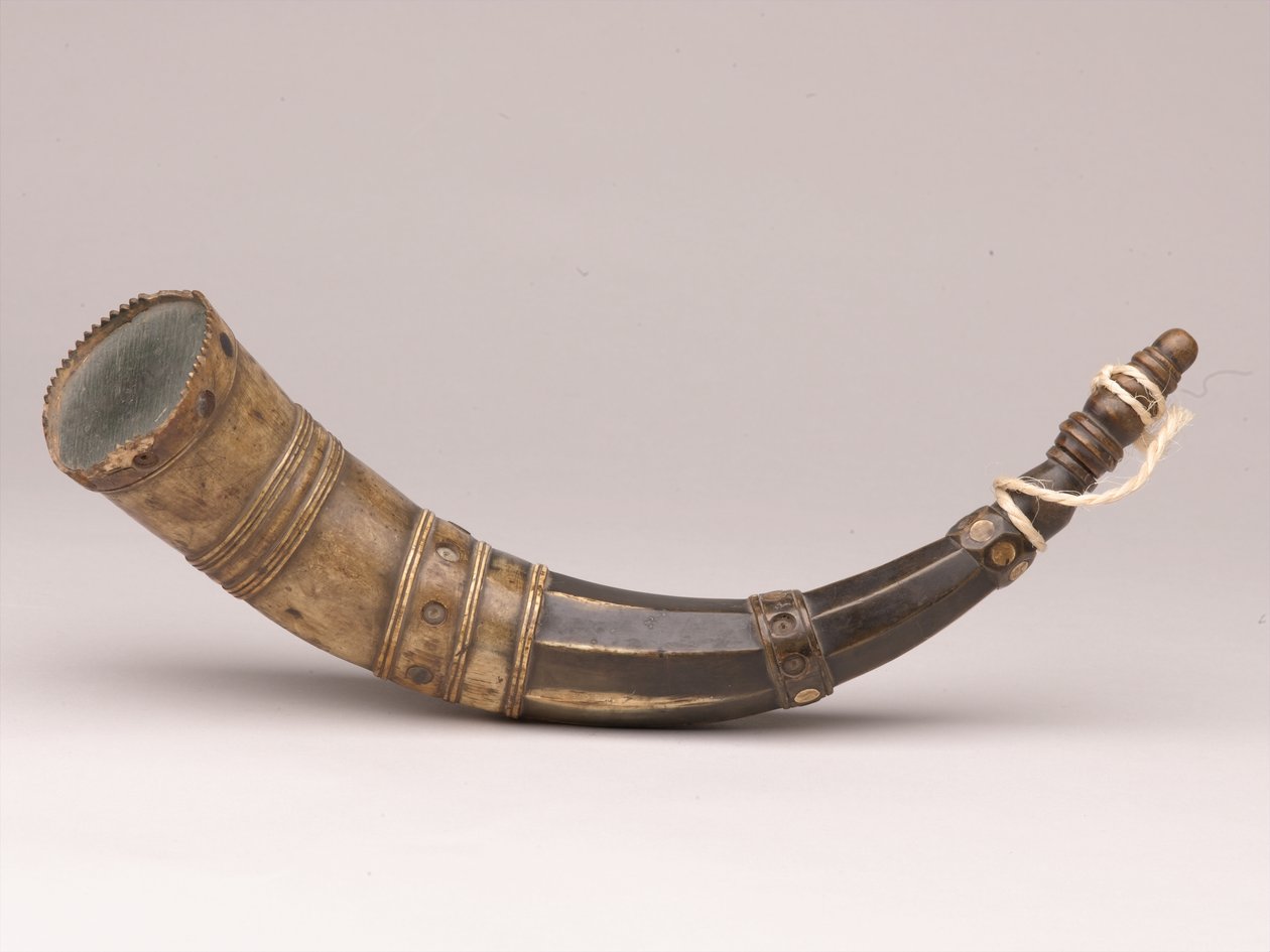 पाउडर हॉर्न, 1780 लगभग द्वारा ब्रिटिश स्कूल
