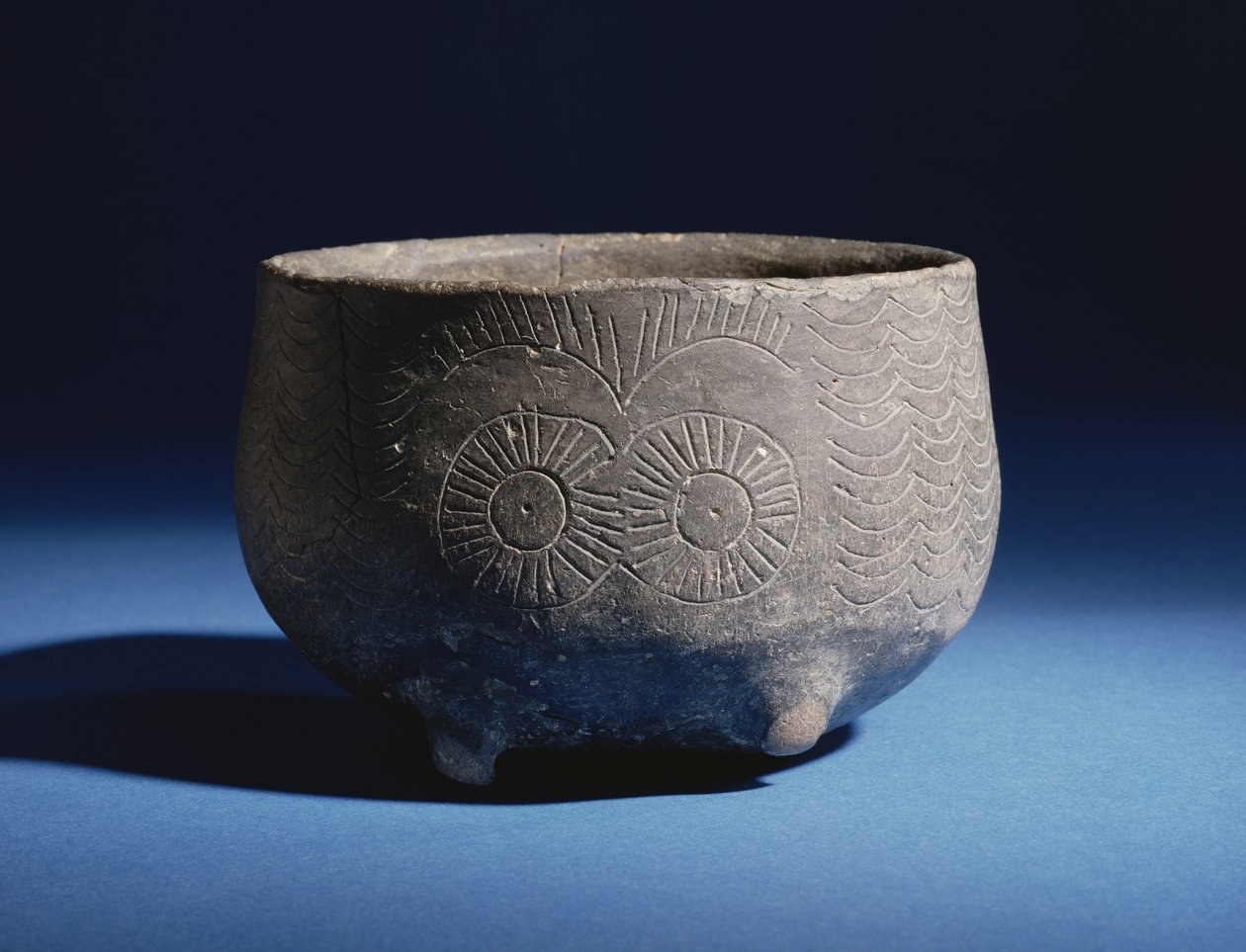 बाउल, लॉस मिलारेस, स्पेन, कॉपर एज, c.2000 ईसा पूर्व (मिट्टी के बर्तनों) से तैयार की गई सजावट के साथ। द्वारा कांस्य युग