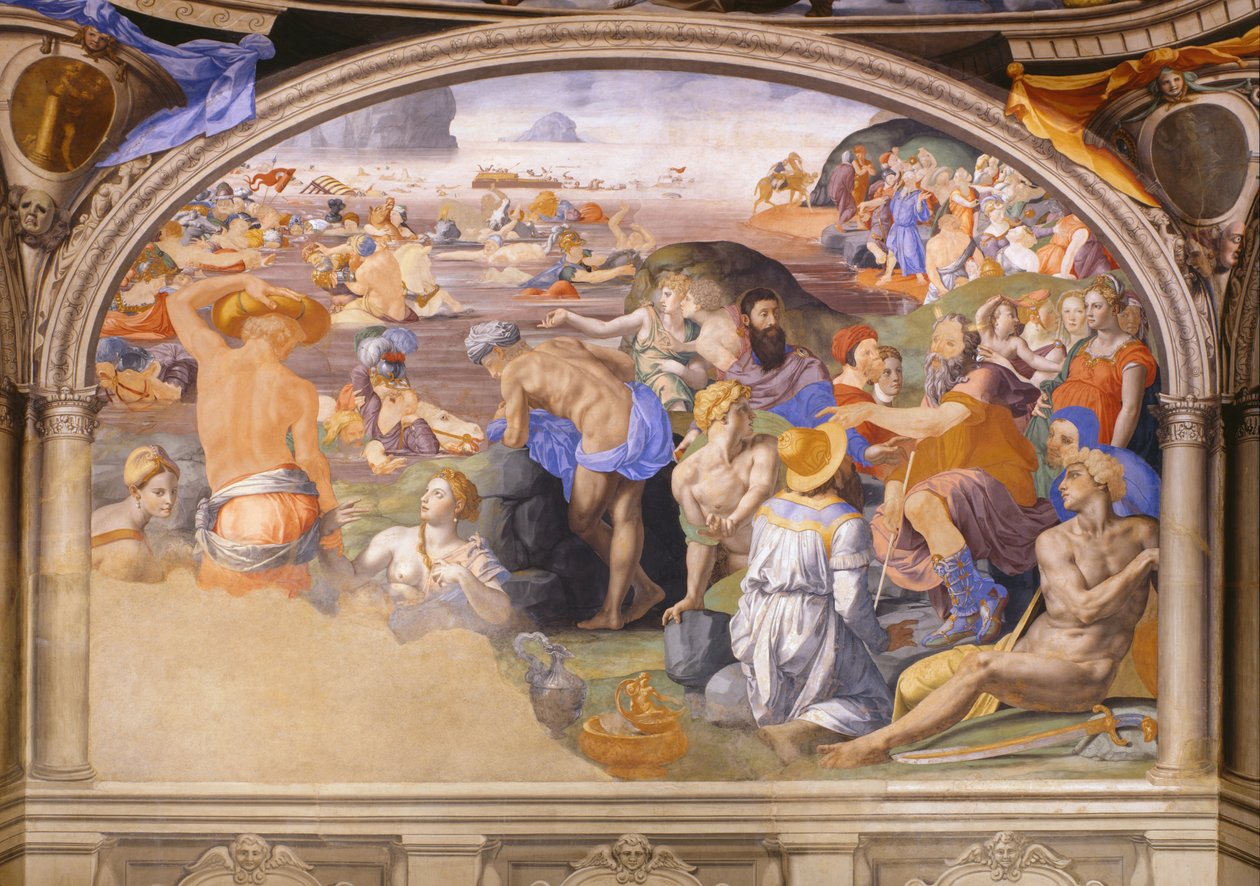 लाल सागर का पार द्वारा Bronzino