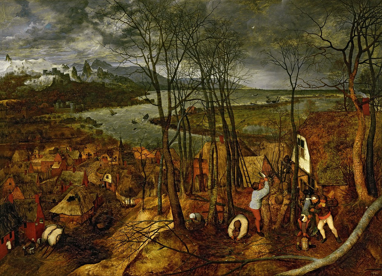द ग्लॉमी डे अर्ली स्प्रिंग, 1565 द्वारा Bruegel