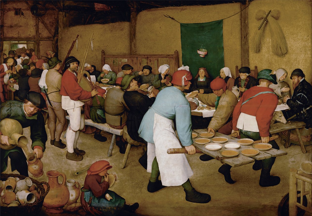 द किसान वेडिंग, सीए 1568 द्वारा Bruegel