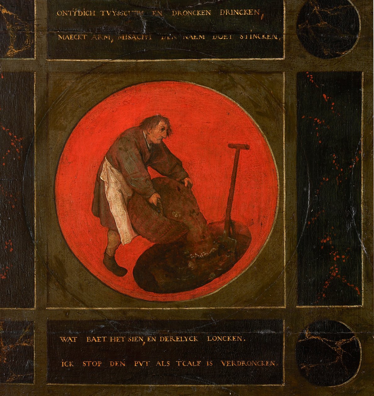 बारह नीतिवचन, 1558। द्वारा Bruegel