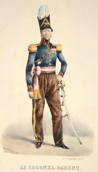 कर्नल पियरे जोसेफ पेरेंट (d.1881) c.1831 (कलर लिथो) द्वारा बरगराफ बरगराफ