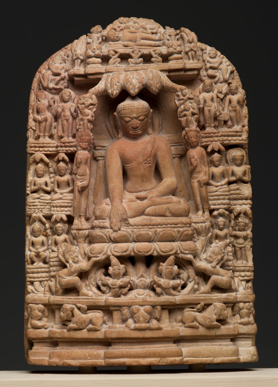 शाक्यमुनि बुद्ध (पाइरोफ़लाइट) के जीवन से जुड़े चित्रण द्वारा बर्मी स्कूल