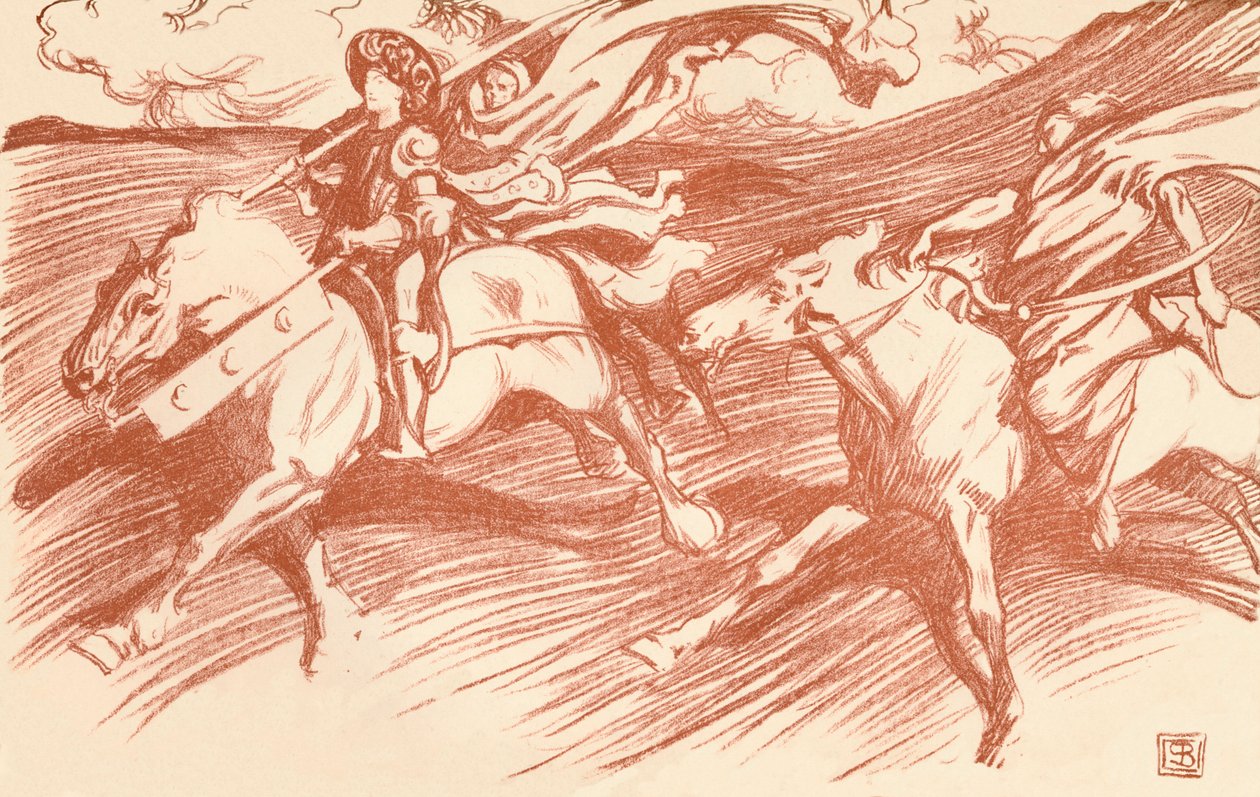'द नाइट एंड हिज़ कम्पेनियंस', c1898 द्वारा जॉन बायम लिस्टन शॉ