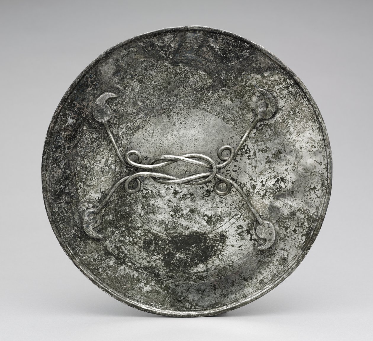 हेराक्लीज़ नॉट के रूप में हैंडल वाला मिरर, c.280-400 (सिल्वर) द्वारा बीजान्टिन बीजान्टिन