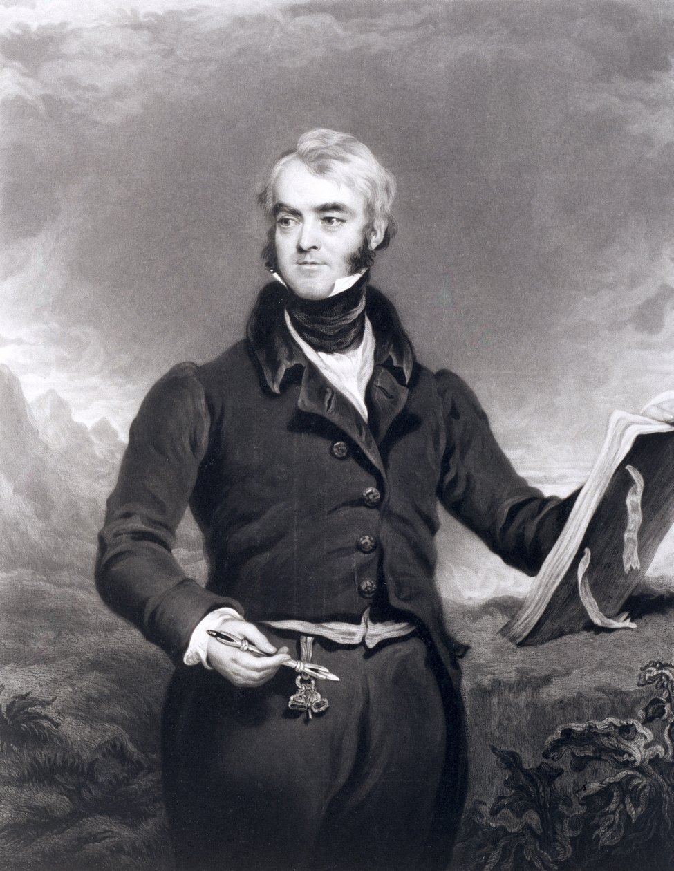 विलियम ब्रोकेडॉन (1787-1854), 1834 (मेजेटोटिन उत्कीर्णन) द्वारा सी। टर्नर