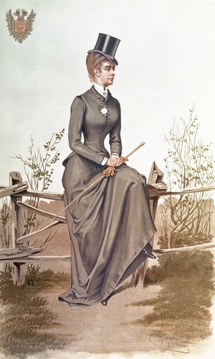 बवेरिया की एलिजाबेथ (1837-96), विन्सेन्ट ब्रूक्स द्वारा निर्देशित, डे अन सोन, पब। वैनिटी फेयर में अप्रैल 1884 द्वारा सी डे ग्रिम
