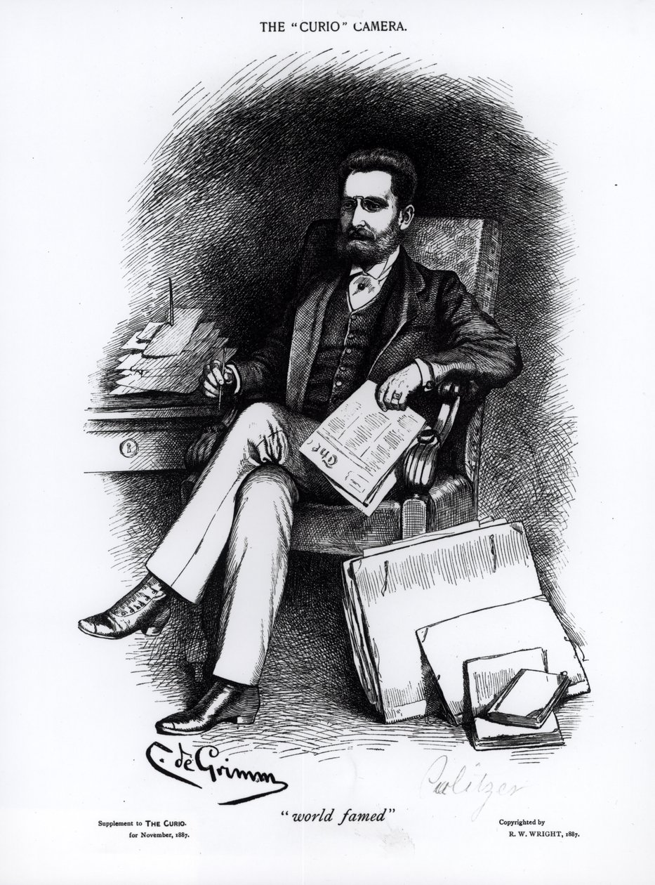 जोसफ पुलित्जर (1847-1911) &39;द क्यूरियो&39;, 1887 से द्वारा सी डे ग्रिम