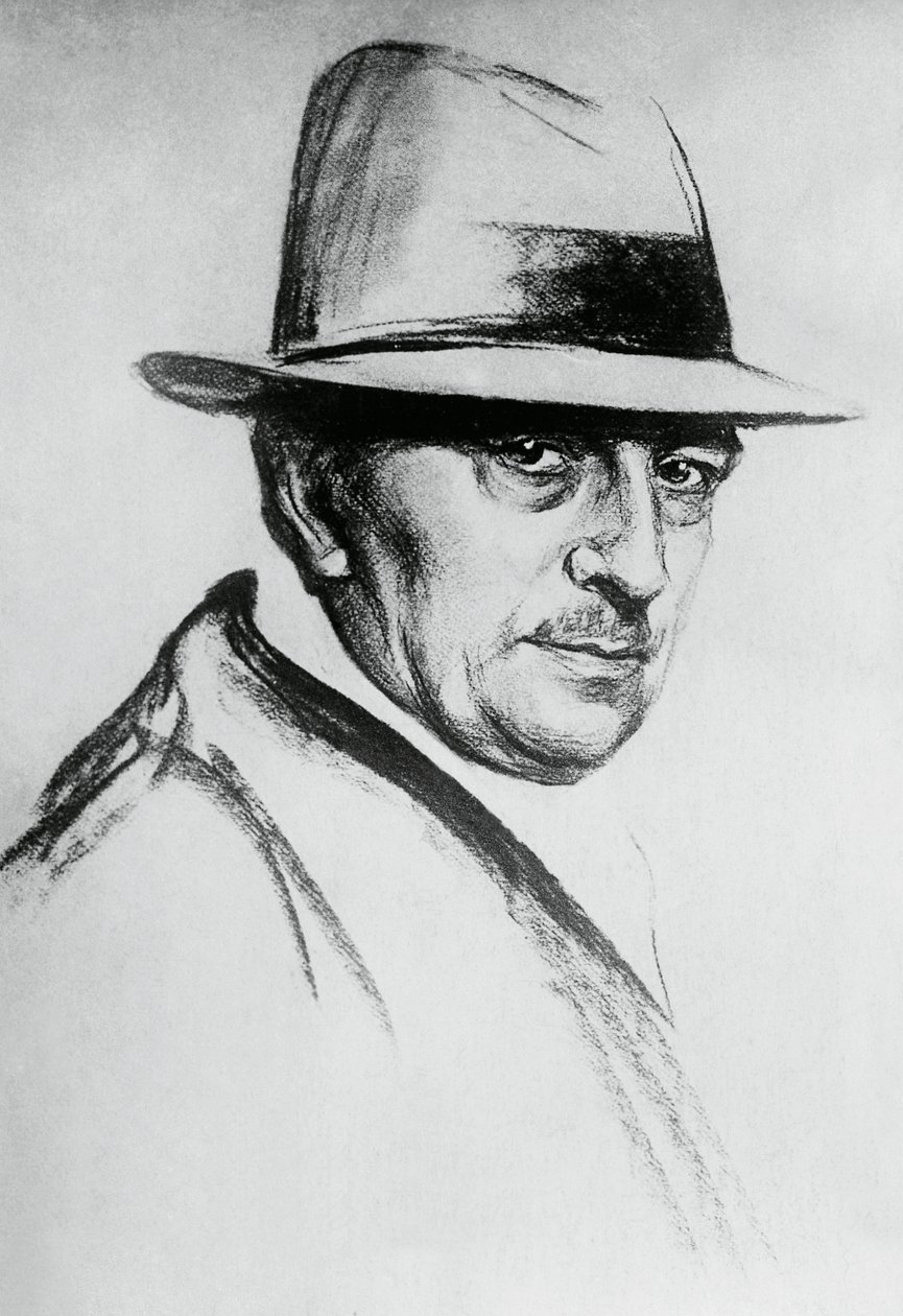 डारियो निकोडेमी (1874-1934) का पोर्ट्रेट, इतालवी नाटककार और लेखक द्वारा जेबी और ब्राउन जे। और रोबोथम