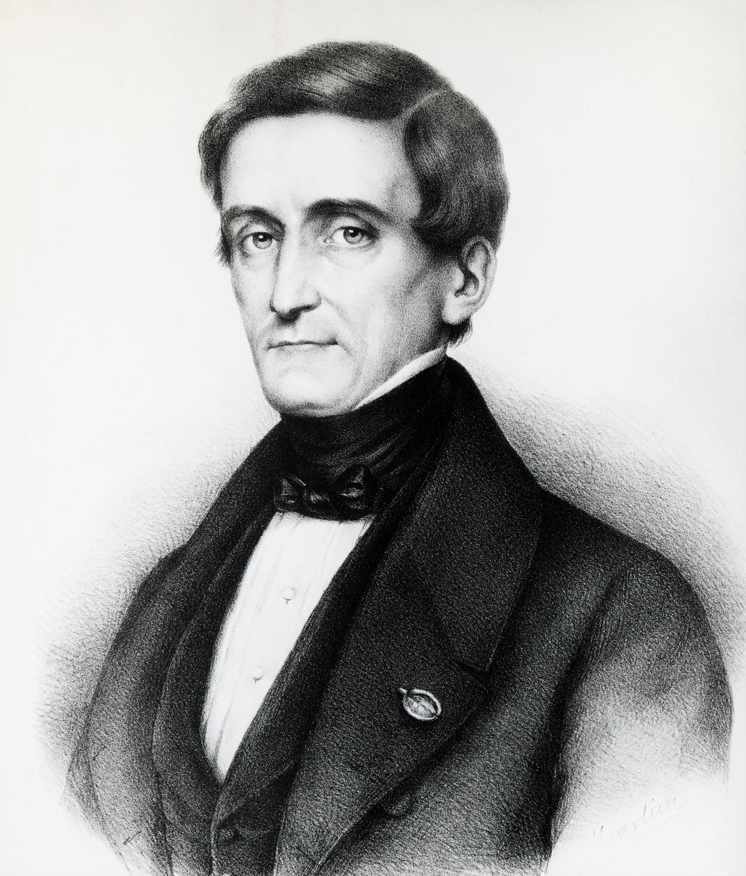 पेलेग्रिनो रॉसी का पोर्ट्रेट (1787-1848), इतालवी न्यायविद, लिथोग्राफ द्वारा जेबी और ब्राउन जे। और रोबोथम
