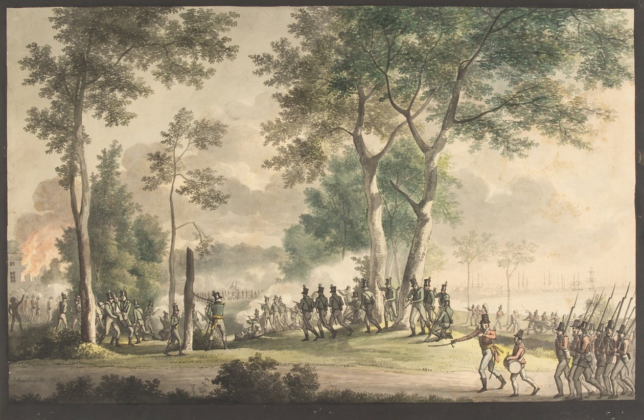 क्लासेन के बगीचे में शिकारियों के जीवन का परिणाम 31 अगस्त 1807। द्वारा क्रिस्टोफर विल्हेम एकर्सबर्ग