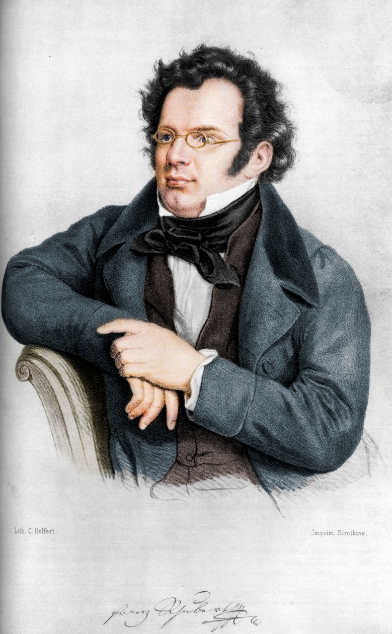 फ्रांज पीटर शूबर्ट 1797-1828, ऑस्ट्रियाई संगीतकार द्वारा सी हेल्पर