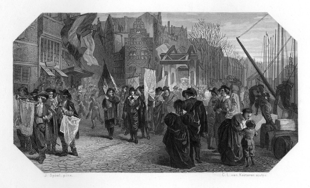 Rederijkers, रॉटरडैम, नीदरलैंड, 1642 c1870 द्वारा डोमेनिको डेल बार्बिएरे