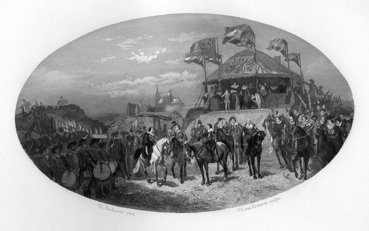 ऑरेंज, नीदरलैंड, 1629, c1870 के फ्रेडरिक हेंड्रिक द्वारा s-Hertogenbosch पर कब्जा। द्वारा डोमेनिको डेल बार्बिएरे