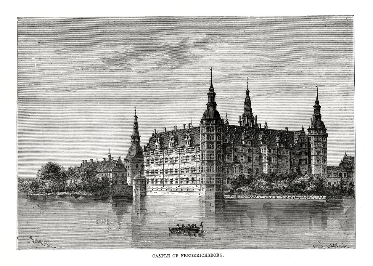 फ्रेडरिकस्बॉर्ग कैसल, कोपेनहेगन, डेनमार्क, 1879 द्वारा सी। लाप्लांट