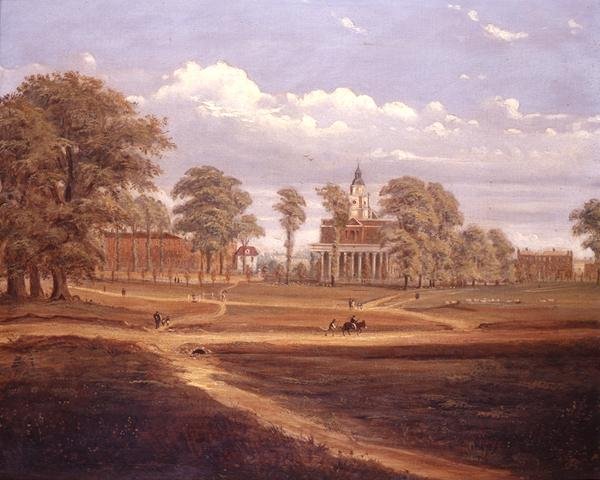 क्लैफम कॉमन में उत्तर की ओर और फुटपाथ की ओर देखें द्वारा सी। नॉरिस