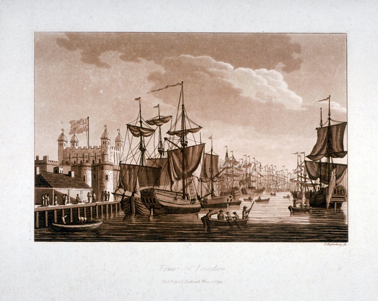 लंदन का टॉवर, 1799 द्वारा सी रोसेनबर्ग