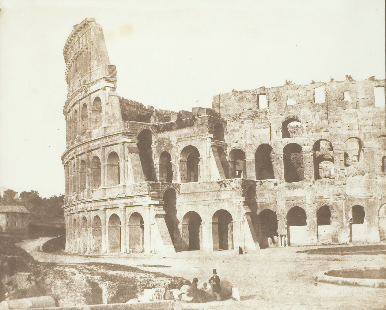 कोलोसियम, रोम, दूसरा दृश्य, मई 1846। द्वारा कैल्वर्ट जोन्स