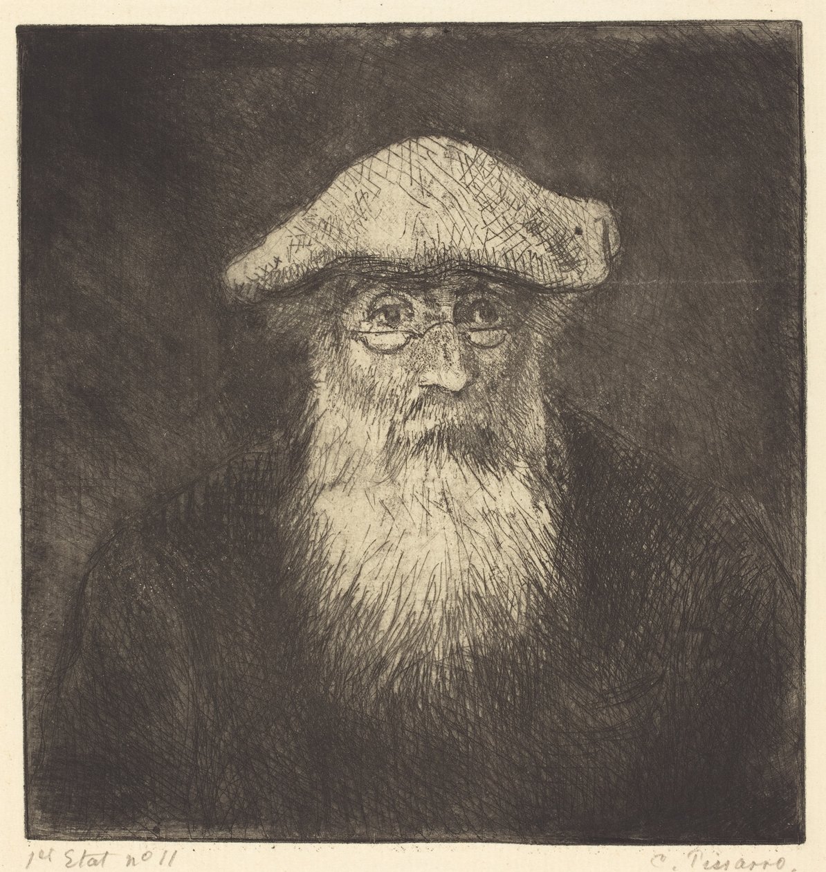 सेल्फ-पोर्ट्रेट, c.1890 द्वारा केमिली जैकब पिसारो