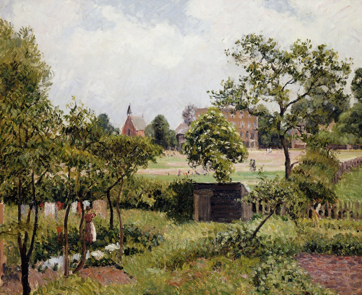 स्टैमफोर्ड ब्रूक कॉमन का एक दृश्य; Vue de Stamford Brook Common, 1897 द्वारा केमिली जैकब पिसारो