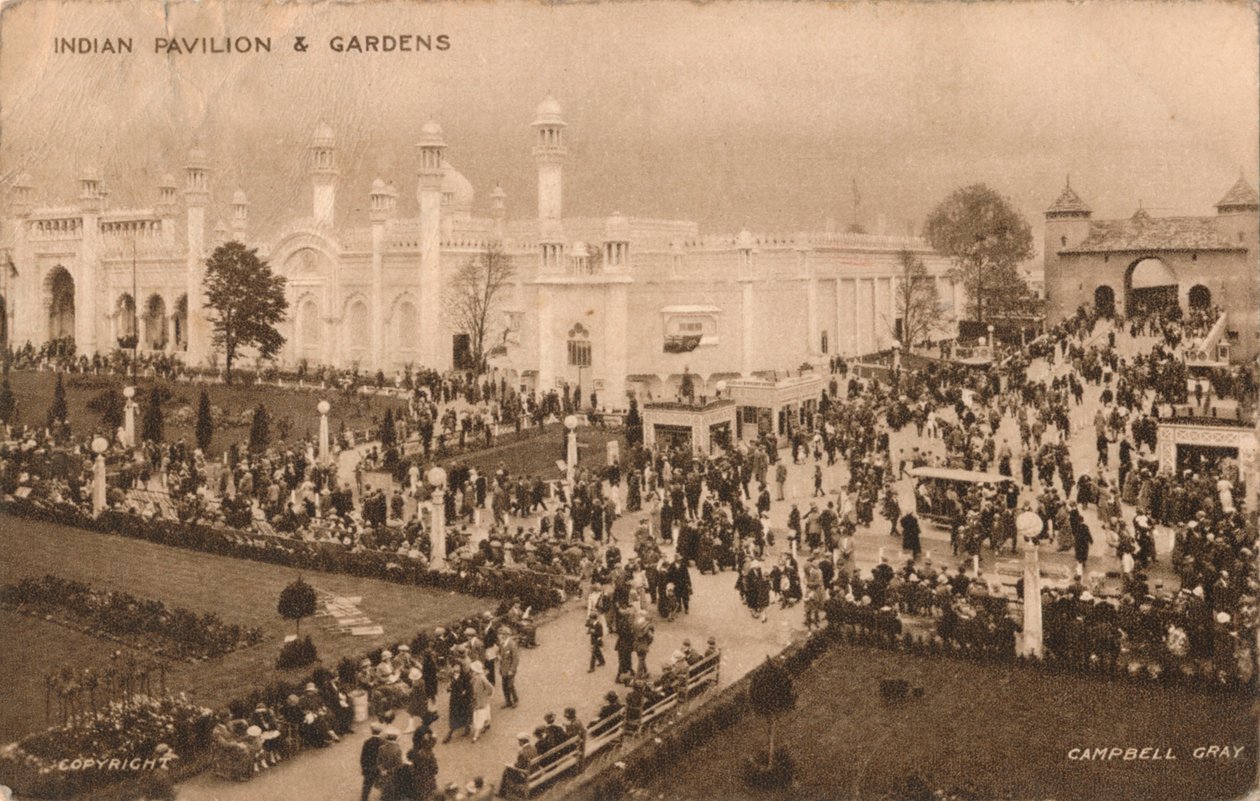 भारतीय मंडप और उद्यान, c1925। द्वारा कैम्पबेल ग्रे