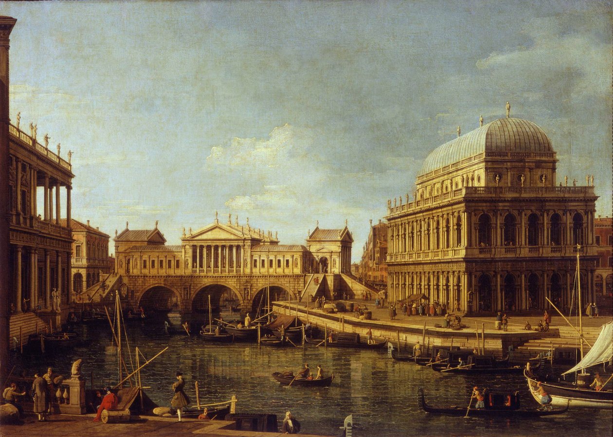 Palladian वास्तुकला के साथ Capriccio, 1757-1759 द्वारा कानालेत्तो