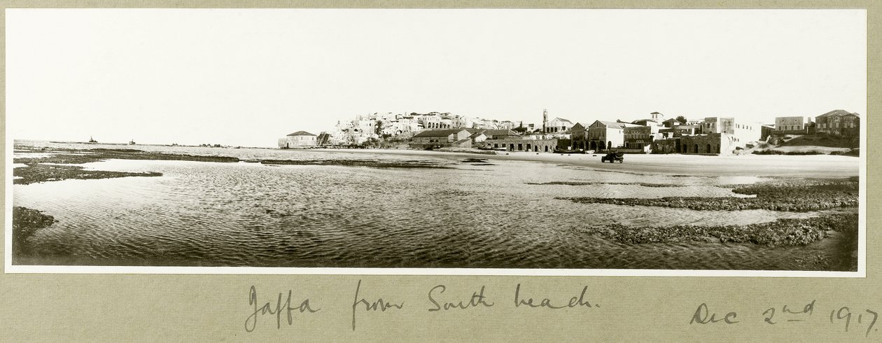 दक्षिण समुद्र तट से जाफ़ा, दूसरा दिसम्बर 1917 द्वारा कैप्टन। आर्थर रोड्स