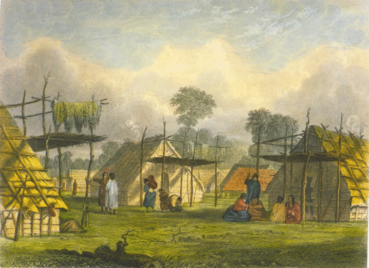 डकोटा गाँव, 1853 द्वारा कप्तान सेठ ईस्टमैन