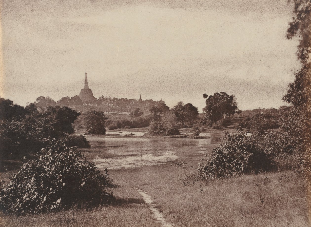 रंगून। नज़दीक की झील, 1855। द्वारा कैप्टन लिनिअस ट्रिपे