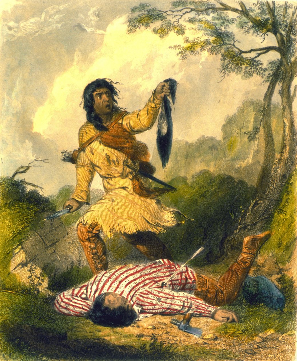 डेथ व्होप, 1853 (कॉलआउट लिथो) द्वारा कप्तान सेठ ईस्टमैन