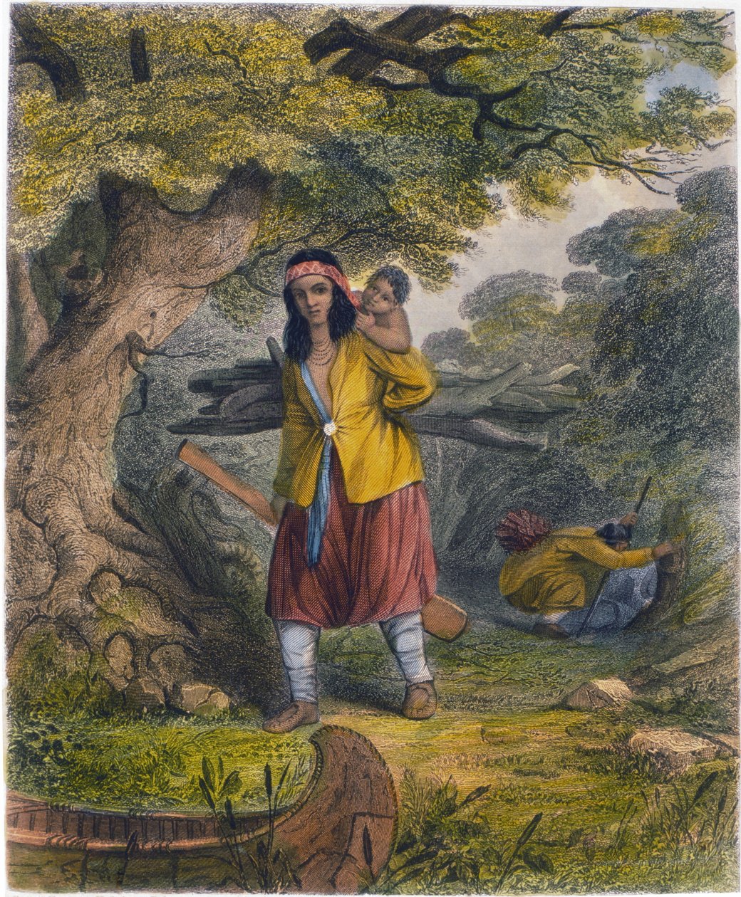 भारतीय महिला प्रोक्योरिंग फ्यूल, 1853 द्वारा कप्तान सेठ ईस्टमैन