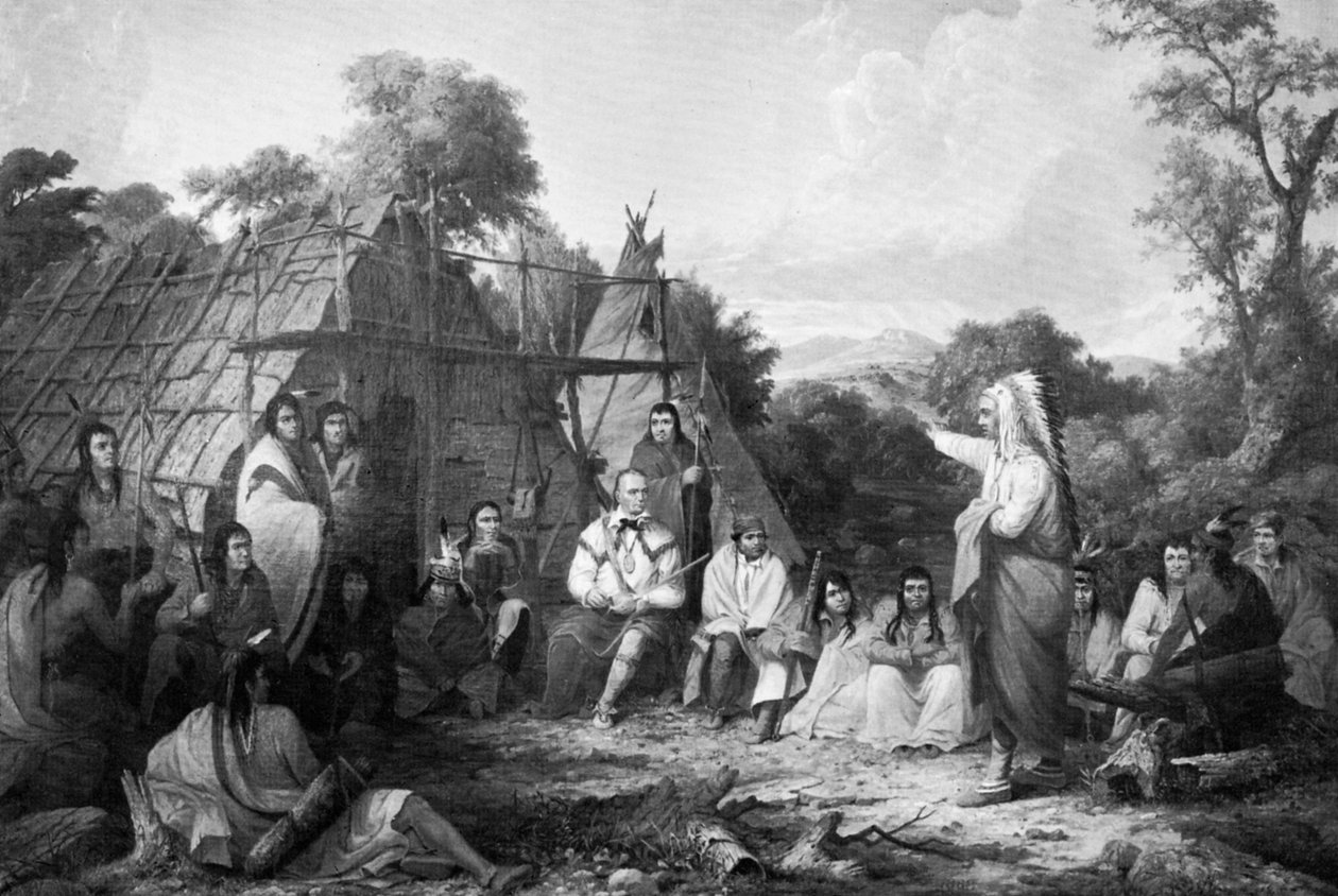 भारतीय परिषद, c1847। द्वारा कप्तान सेठ ईस्टमैन