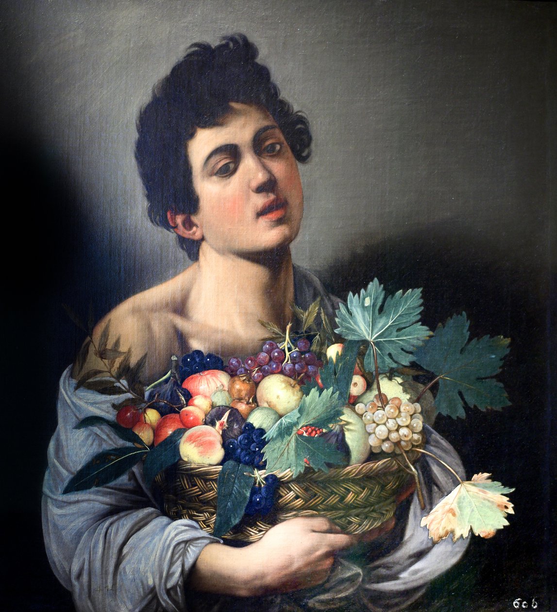 Caravaggio द्वारा फलों की एक टोकरी के साथ लड़का द्वारा माइकल एंजेलो मर्सी कारवागियो