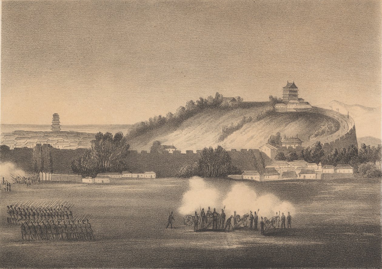 कैंटन की बमबारी 1857 द्वारा कार्ल लांसडेली