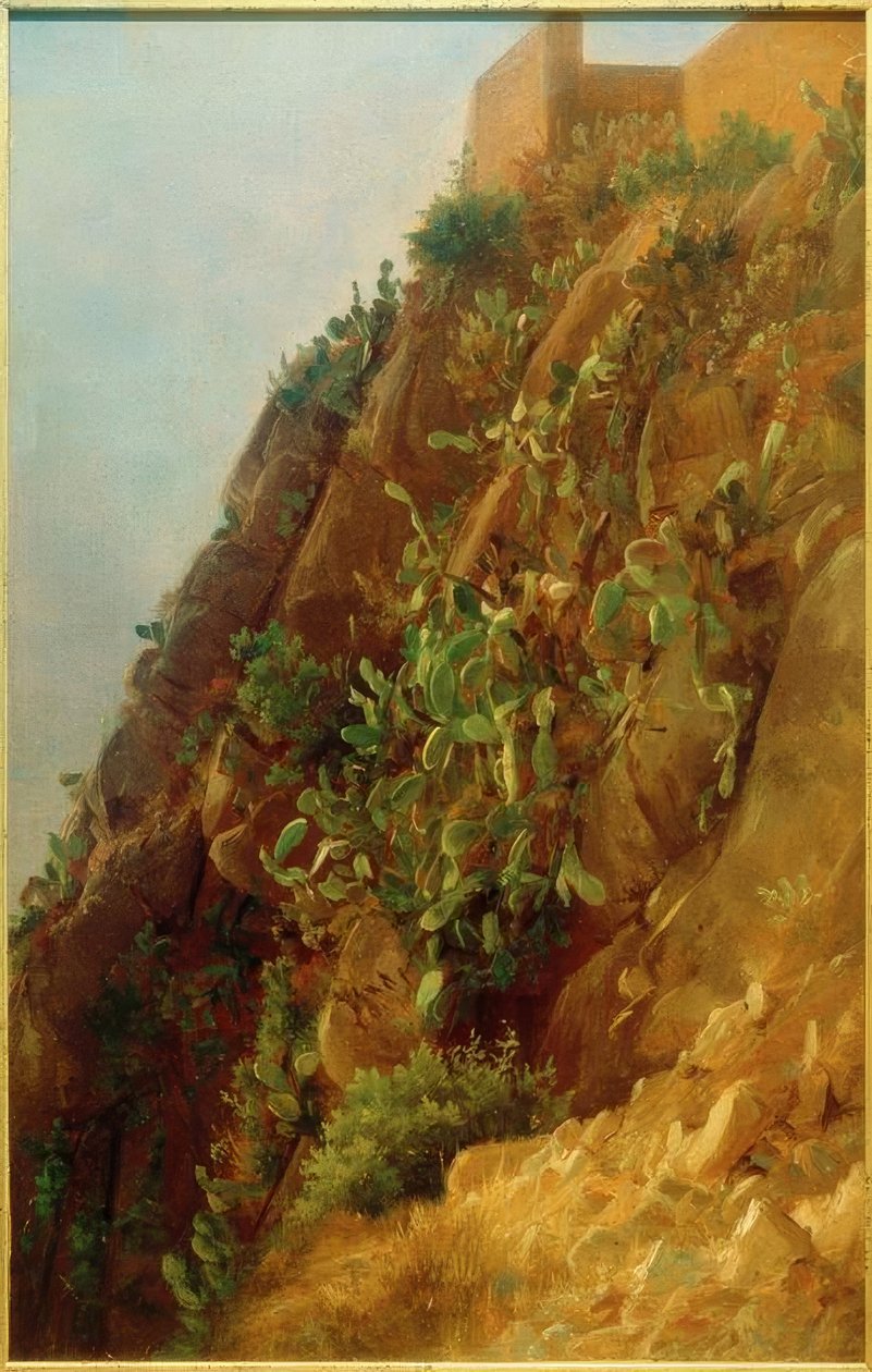 C.Morgenstern, कैपरी की पहाड़ी पर ओपंटिया द्वारा कार्ल मॉर्गेनस्टर्न