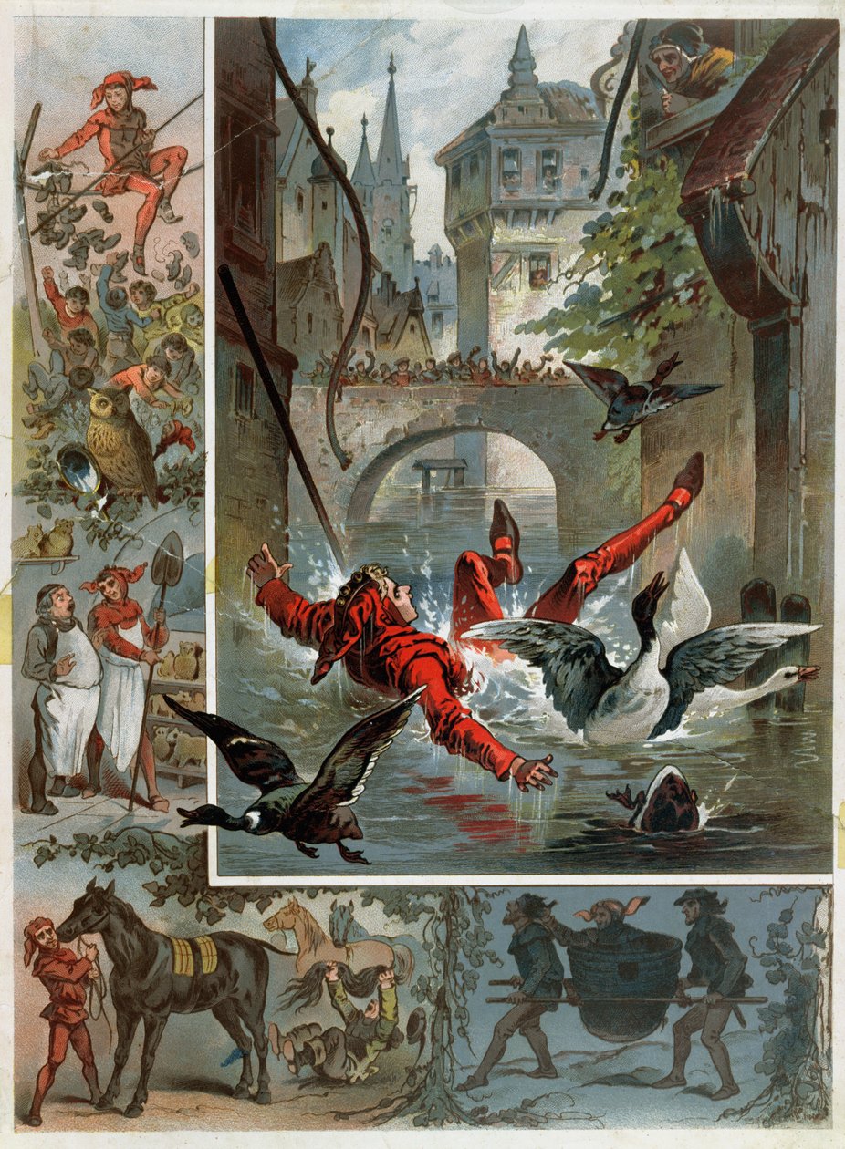 रिचर्ड स्ट्रॉस (१ust६४-१९ ४ ९) c.1860-80 द्वारा टिल यूल्सेंसगेल स्टोरी के लिए चित्रण द्वारा कार्ल ऑफ़्टरडिंगर