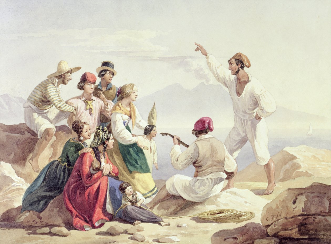 समूह पहने हुए नियति पोशाक, c.1827 द्वारा कार्ल विल्हेम गोएत्ज़लोफ़