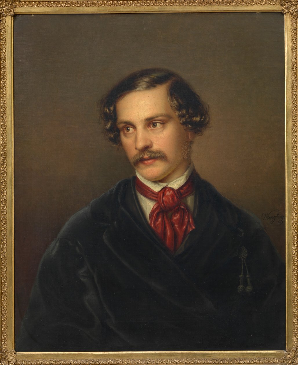नाटककार और संगीतकार अलेक्जेंडर बाउमन का पोर्ट्रेट 1814-1857, सीए 1845। द्वारा कार्ल एडॉल्फ वांगबर्ग