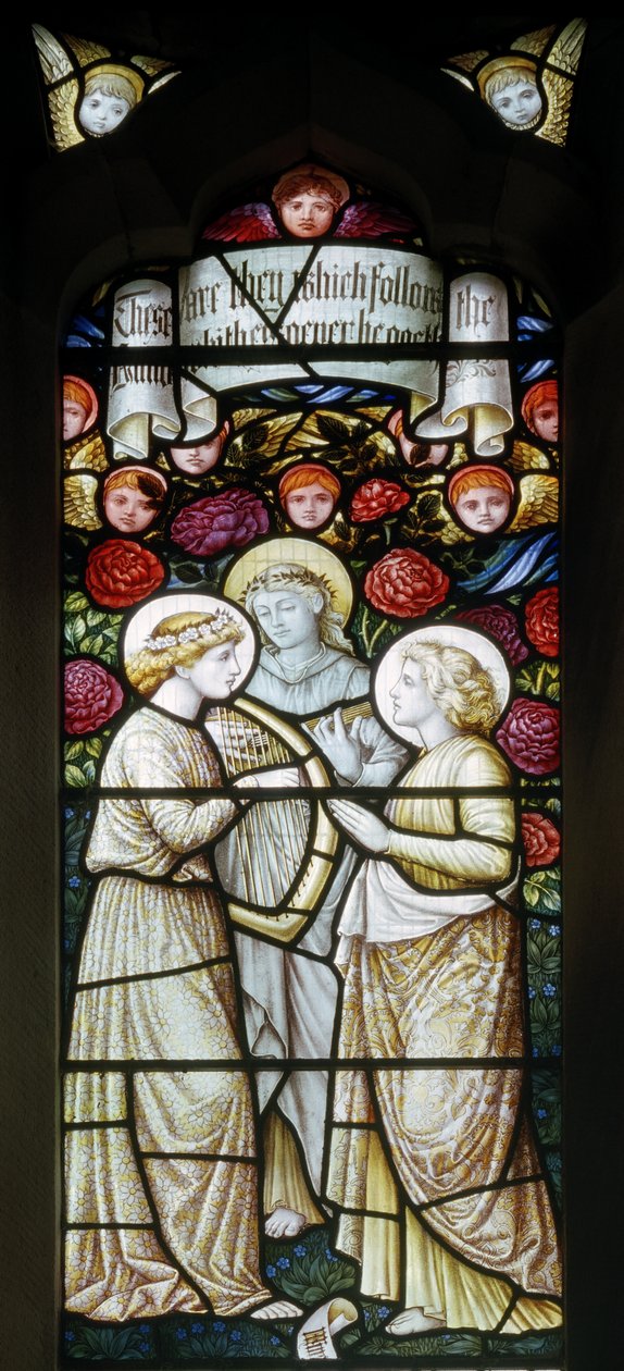 Llantysilio, St Tysilio, Shrigley & Hunt (1873-1982), कार्ल अल्मक्विस्ट, एंजेल संगीतकार, 1890 द्वारा कार्ल अल्माक्विस्ट
