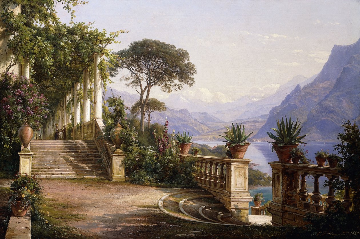 लॉजिया फ्रॉम कोमो, 1880 द्वारा कार्ल फ्रेडरिक आगार्ड