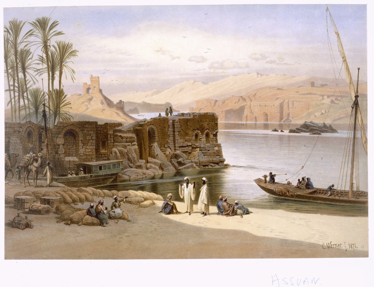 असवान, 1871 द्वारा कार्ल फ्रेडरिक हेनरिक वर्नर