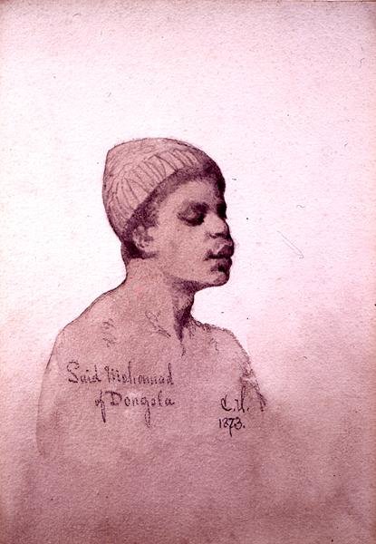 डोंगोला (सूडान) के मोहम्मद ने कहा 1873 (कागज पर पेंसिल और धो लें) द्वारा कार्ल हाग
