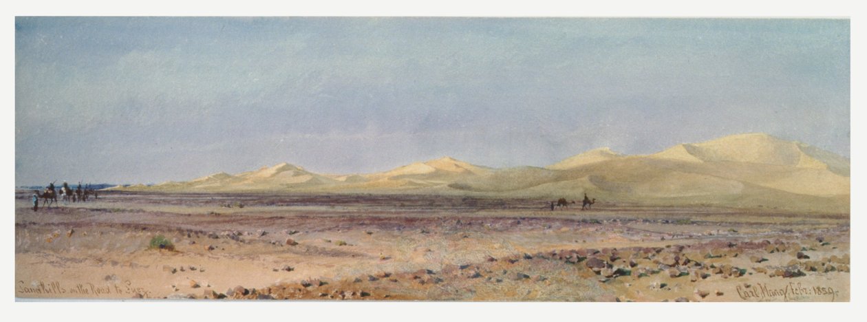 1859 के स्वेज रोड पर सैंड हिल्स द्वारा कार्ल हाग