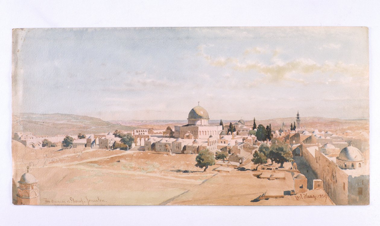 &39;द हराम एस शेरिफ, येरुशलम&39;, 1895 द्वारा कार्ल हाग