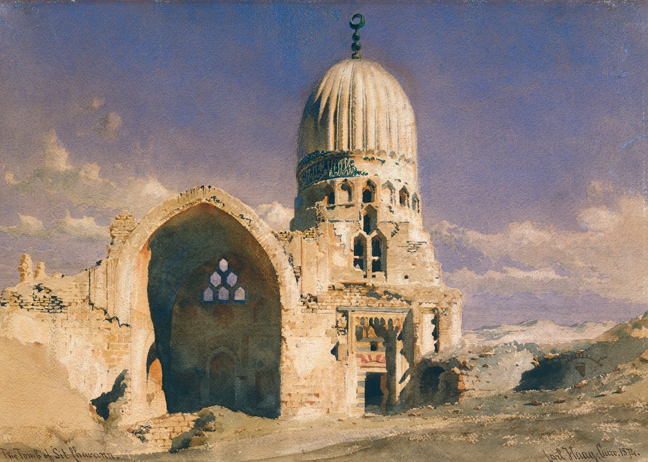 सित चव्हाण का मकबरा, 1874 द्वारा कार्ल हाग