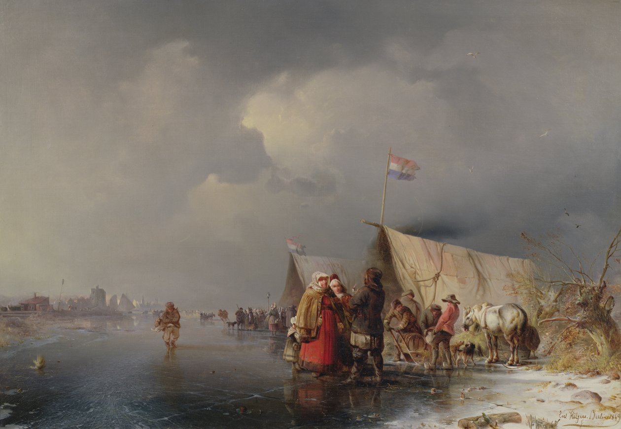 1849 में आइस पर डच एग्जीबिशन द्वारा कार्ल हिल्गर्स